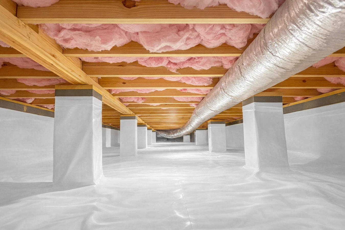 Crawl space insulation